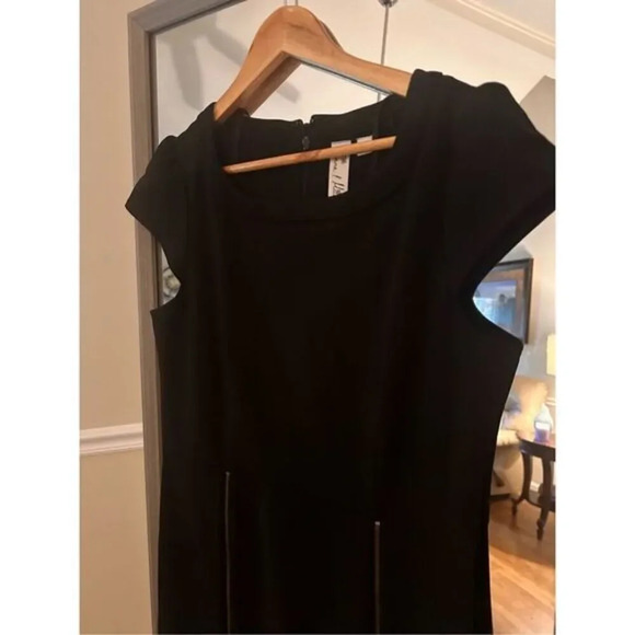Emma & Michele Black Sheath Dress Size 10 - Picture 4 of 7